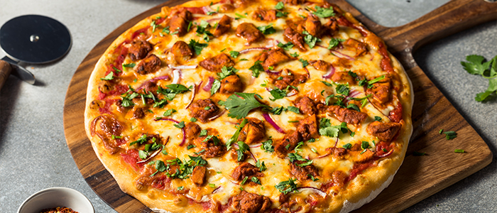 Curried Chicken Pizza  7" 