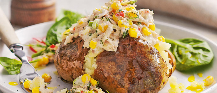 Baked Potato With Tuna Mayo 