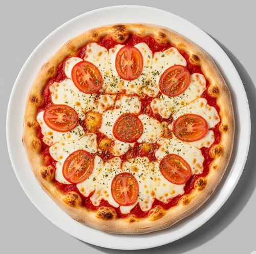 Sliced Tomato Pizza 