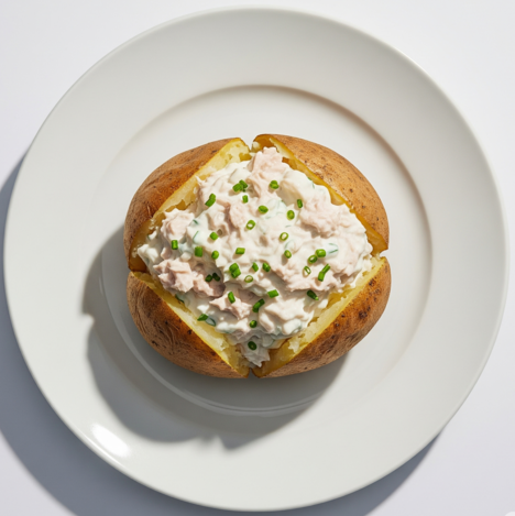 Baked Potato With Tuna Mayo 